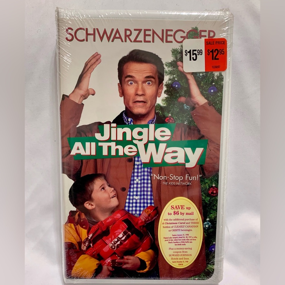 Jingle All the Way VHS 1997 Sealed NEW Arnold Scwarzenegger